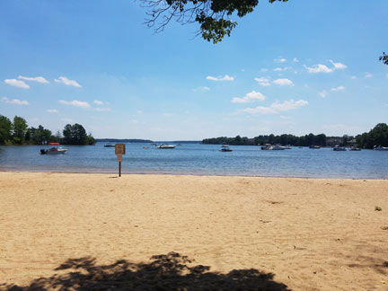 No swimming allowed at Jetton Park