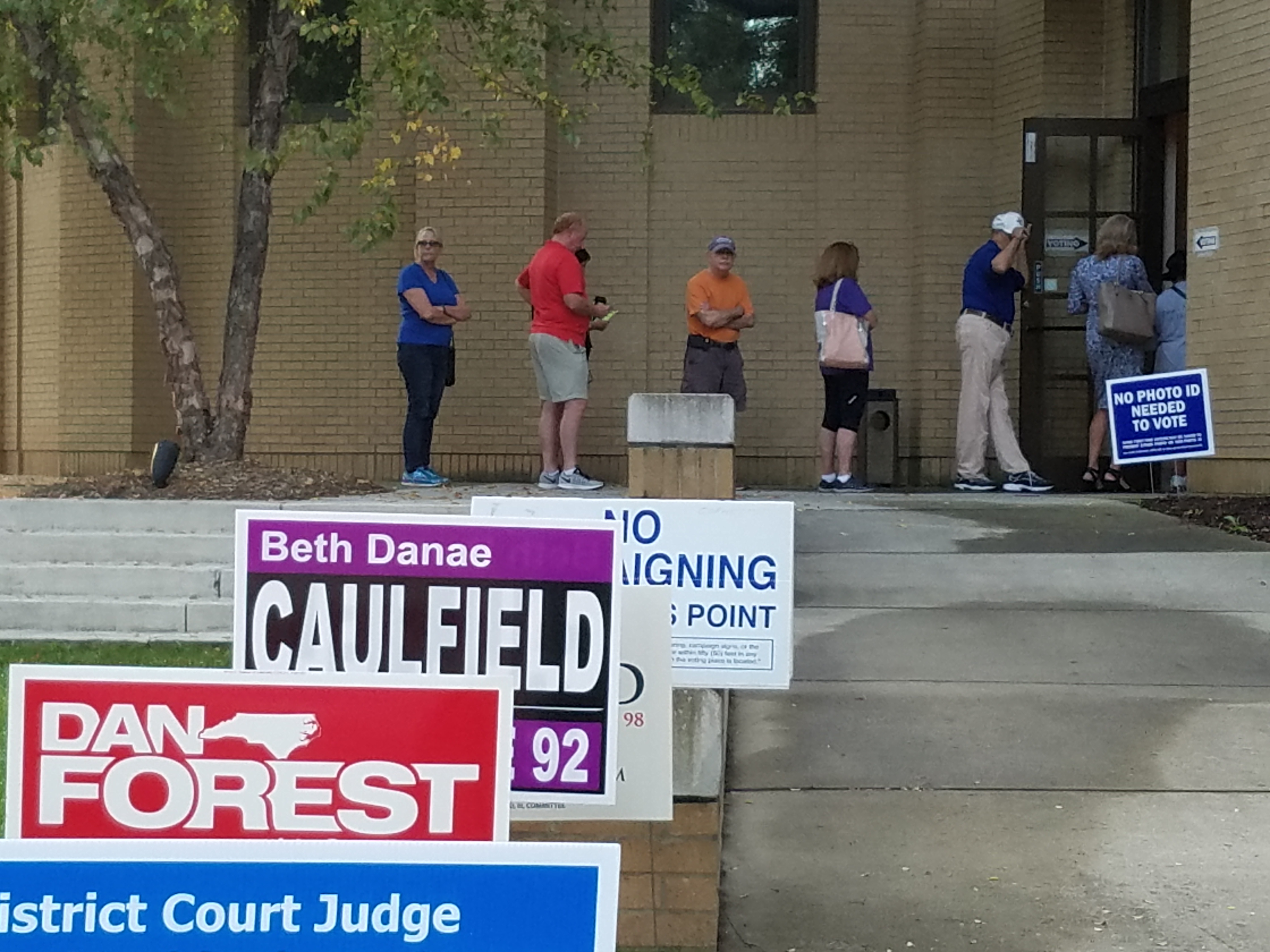 Early voting last year, sometimes there's a wait, sometimes there isn't