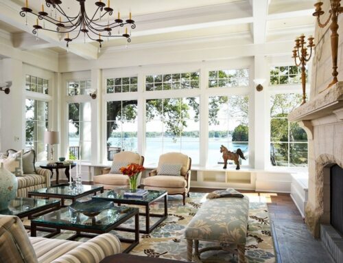 Lake effect: Mix contemporary, texture and color for lakey look